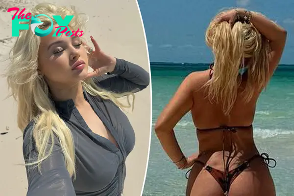 Alabama Barker shows off bikini body on Bahamas vacation after denying plastic surgery