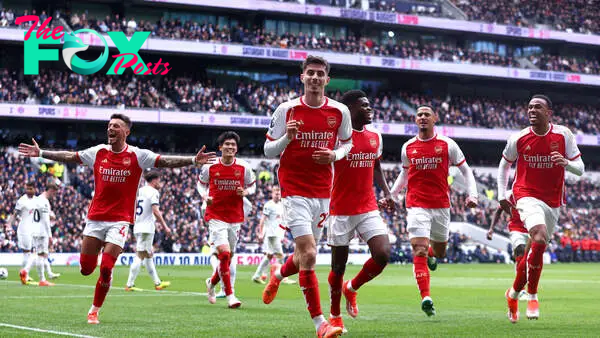 X reacts as Arsenal blow Tottenham away in first half of north London derby