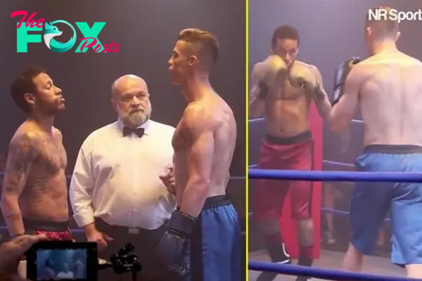 son.2 superstars Cristiano Ronaldo and Neymar faced off in a boxing match that drove fans crazy.