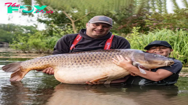 Aww In an astounding feat, an 11-year-old child from the UK shatters the world record by reeling in a 96-pound fish, nearly matching his own weight.