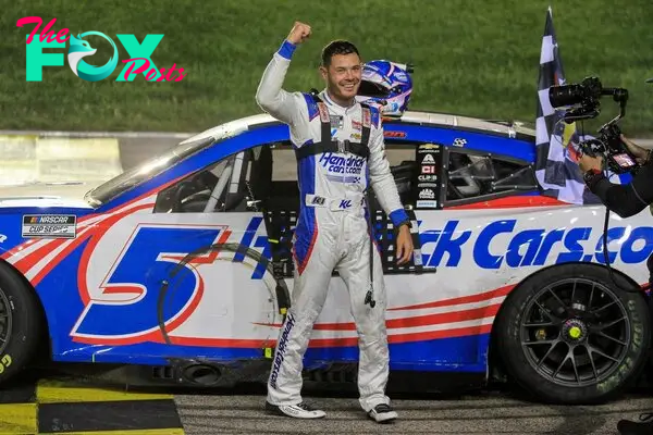 Kansas NASCAR Cup: Larson beats Buescher in closest finish in history