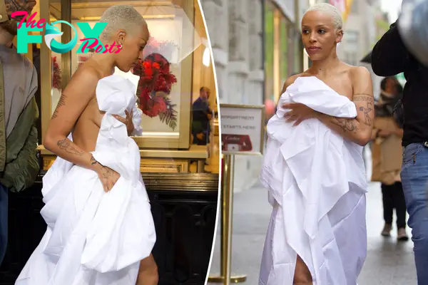 Doja Cat wears nothing but a bedsheet for pre-Met Gala outing: ‘What in the Bed Bath & Beyond is going on’