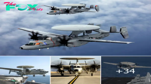 Lamz.Unveiling the Cutting-Edge Capabilities and Specialized Functions of the Northrop Grumman E-2 Hawkeye in Carrier-Based Aviation