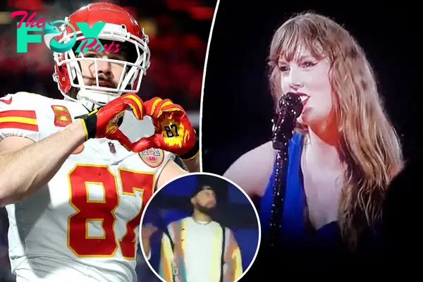 Taylor Swift nods to Travis Kelce’s jersey number, performs ‘The Alchemy’ as he attends 87th Eras Tour show