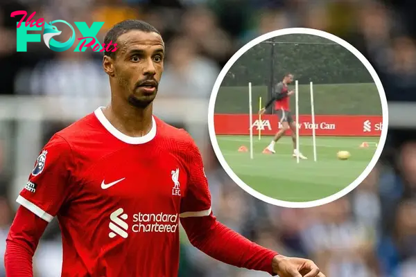 Joel Matip takes big step in injury recovery as Liverpool exit looms