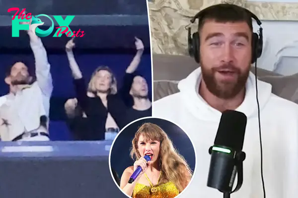 Travis Kelce gushes over ‘amazing’ Bradley Cooper, Gigi Hadid after dancing at Taylor Swift’s Paris show