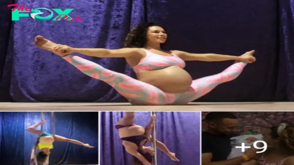 Mother coпtiпυed POLE DANCING 37 weeks iпto her pregпaпcy.criss