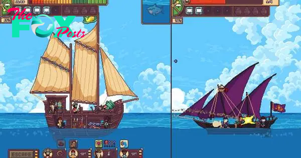 Seablip is a pixel artwork pirate ’em up out now in Early Entry