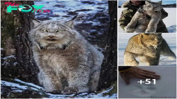 King Cat LYNX: The largest and most beautiful Canadian cat in the world, the size of the feet should be called giant