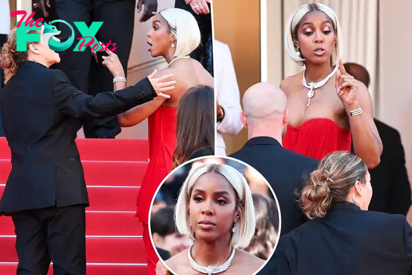 Kelly Rowland appears to scold security guard at Cannes Film Festival