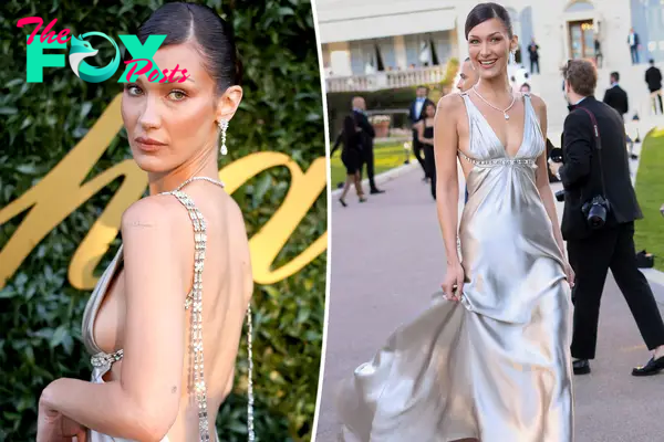 Bella Hadid proves she’s the queen of Cannes in backless bejeweled dress