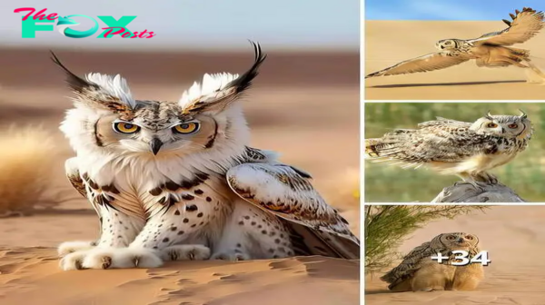 Exploring the mysterious beauty of the Pharaoh’s eagle owl in the Dubai desert