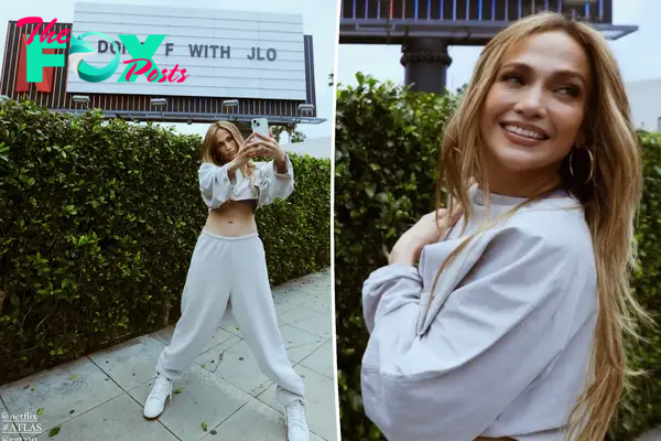 Jennifer Lopez poses in front of ‘Don’t F with JLo’ billboard as she promotes ‘Atlas’ film amid divorce rumors