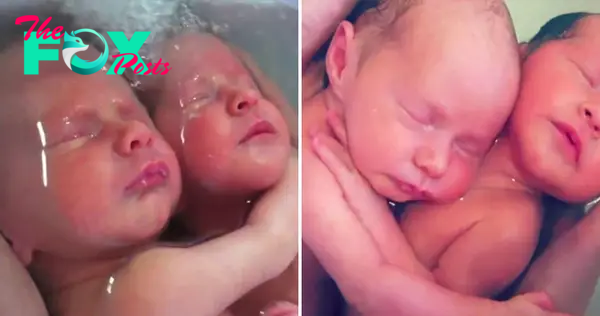 SN It’s impossible to ignore! Watch this incredibly endearing video to see newborns giving each other close embraces during their first bath.