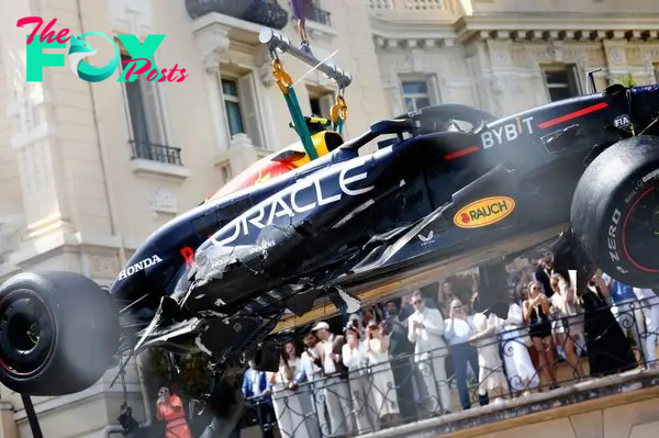 F1 Monaco GP red-flagged as Perez and Magnussen crash