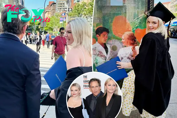 Ben Stiller and Christine Taylor’s daughter, Ella, graduates from Juilliard with acting degree