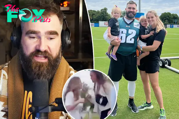 Jason Kelce says Memorial Day weekend was ‘fun’ despite wife Kylie getting into screaming match with angry fan