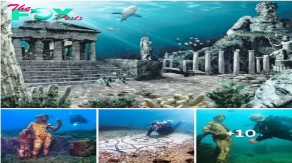 Thousand-year-old mystery Revealed: Sunken ancient Roman city was once a resort for the super rich but now lies beneath the ocean waves with its treasure intact