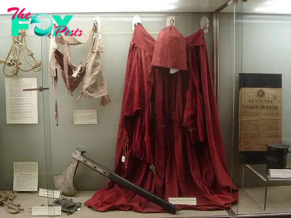 B83.Robe and Axe of Giovanni Bugatti, the Official Papal Executioner Who Executed 514 People