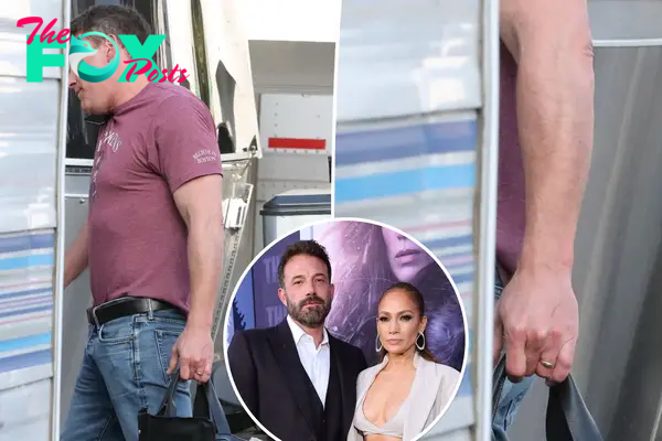 Ben Affleck seen with wedding ring on while on set for new movie amid Jennifer Lopez divorce rumors