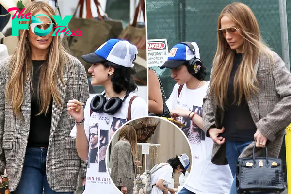 Jennifer Lopez hits up flea market with child Emme, 16, after canceling tour to focus on family