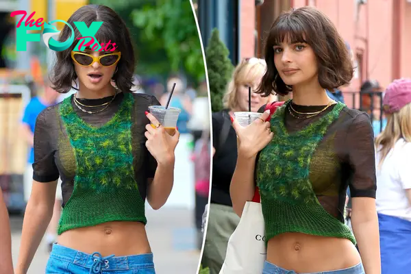 Emily Ratajkowski switches up her style for cameo in Lena Dunham series ‘Too Much’