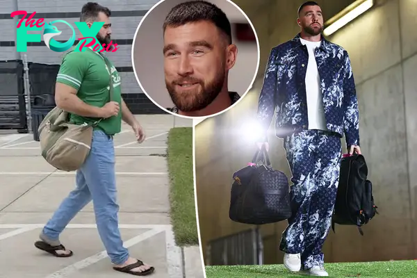 Travis Kelce jokes about his ‘fun’ style versus ‘Neanderthal’ brother Jason who ‘doesn’t really care’