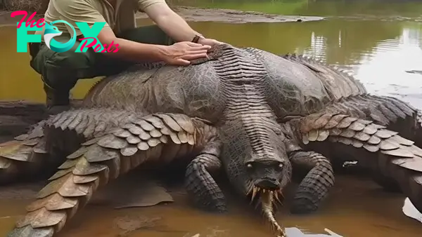 nht.Shocking Find: Rare Mutant with Crocodile-Like Ferocity Discovered in the Mississippi River!