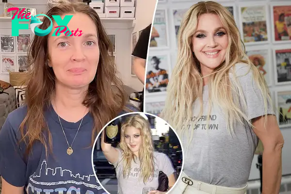 Drew Barrymore goes back to blond as she recreates her 2003 ‘Charlie’s Angels: Full Throttle’ premiere look