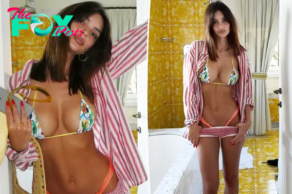 Emily Ratajkowski celebrates her 33rd birthday in — what else? — a barely-there bikini