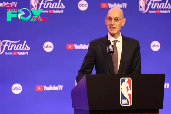 What message of support did NBA commissioner Adam Silver give to Caitlin Clark?