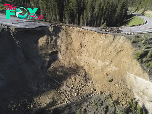 Chunk of Teton Pass Road Collapses; Unclear How Quickly It Can Be Rebuilt