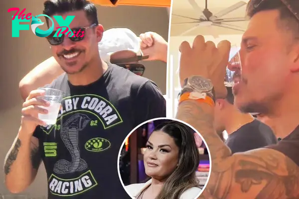 Jax Taylor parties in Las Vegas, throws back shots after claiming he’s ‘working things out’ with Brittany Cartwright