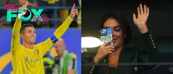 4t.Georgina Rodriguez, radiantly beautiful, was spotted in the stands of Al-Awwal Park Stadium with her kids, cheering on Cristiano Ronaldo during the Al-Nassr vs Al-Tai match on 30/03/24!