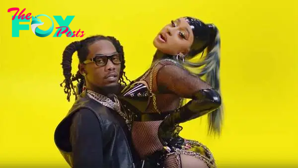 rin Cardi B Stuns in Bondage-Inspired PVC, Straddles Husband Offset in Steamy ‘Clout’ Video