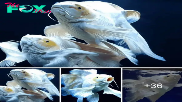 The beauty of albino ornamental carp is in high demапd worldwide, commanding premium prices.