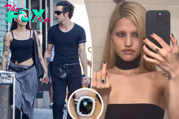 All about the ‘extremely rare’ black diamond engagement ring Matty Healy gave fiancée Gabbriette Bechtel