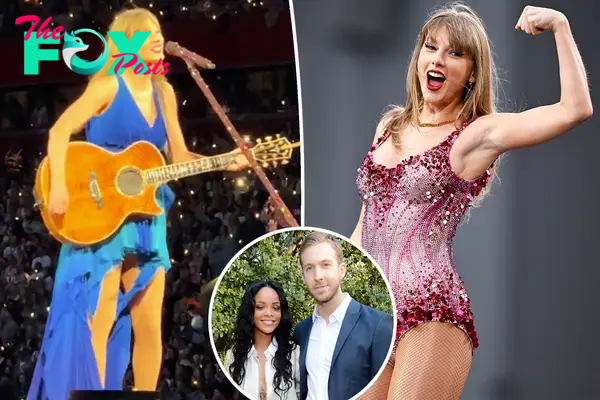 Taylor Swift performs Calvin Harris and Rihanna’s ‘This Is What You Came For’ during Eras Tour show in Liverpool