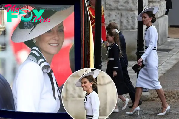 Kate Middleton wears white for grand return at Trooping the Colour 2024