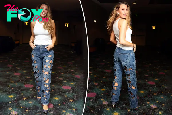 Blake Lively’s hole-filled designer jeans cost a whopping $19K