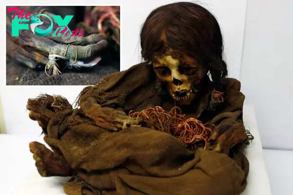 B83. Experts are baffled by the discovery of a 2,200-year-old shaman woman mummy found inside a decorated tree.