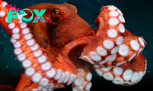 f.The octopus weighing more than 10 tons floated into the ditch, surprising many witnesses.f