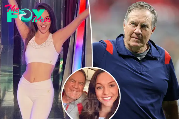 Jordon Hudson, 24, keeps tight hold on boyfriend Bill Belichick, 72, after Nantucket date night