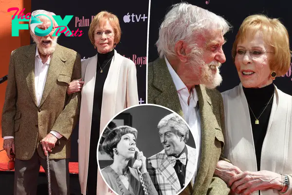 Carol Burnett, 91, reunites with Dick Van Dyke, 98, at her Hollywood handprint ceremony