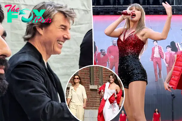 Tom Cruise attends Taylor Swift’s Eras Tour in London after skipping daughter Suri’s high school graduation