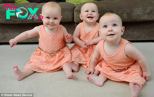 The three adorable triplets look so similar that their parents can’t tell them apart. To differentiate, they need unique color markings on their toes. very cute