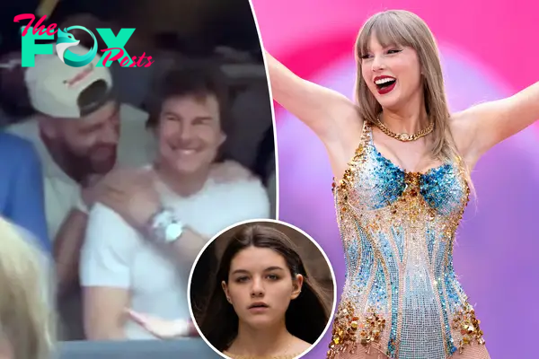 Tom Cruise bonds with Travis Kelce at Taylor Swift’s Eras Tour after skipping daughter Suri’s graduation