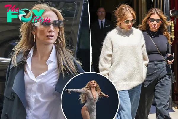 Jennifer Lopez flies commercial to Paris Fashion Week after scrapping tour