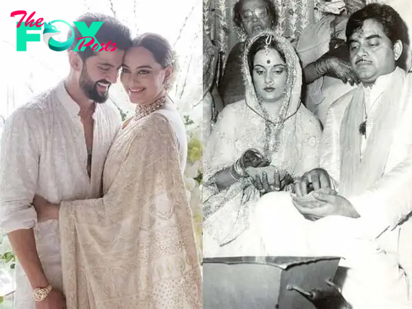 Did Sonakshi Sinha wear her mother's 44-year-old saree at her wedding?