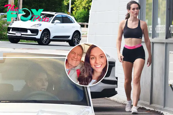 Jordon Hudson arrives at cheer practice in $75K Porsche reportedly purchased by boyfriend Bill Belichick